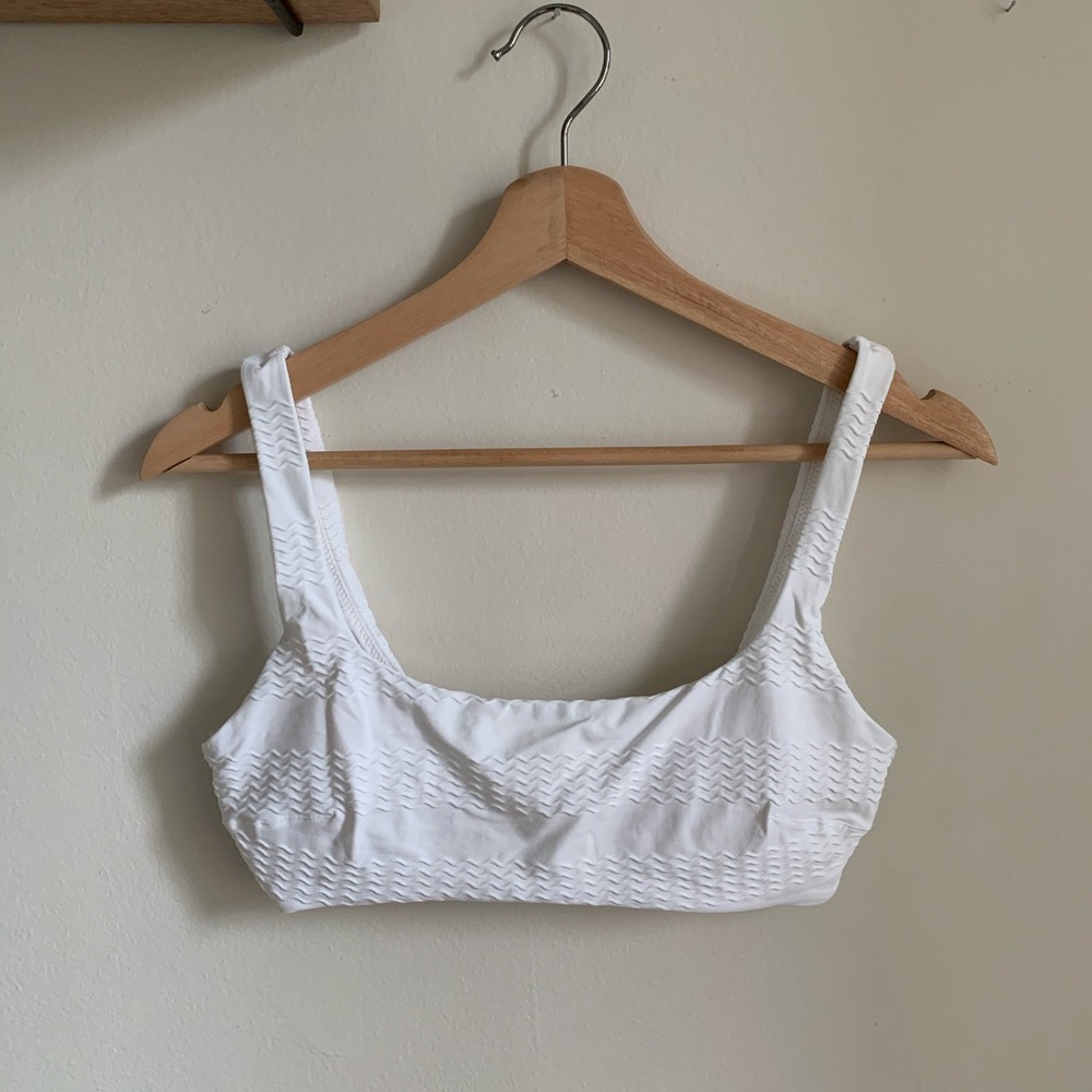 Aerie jacquard bikini scoop top